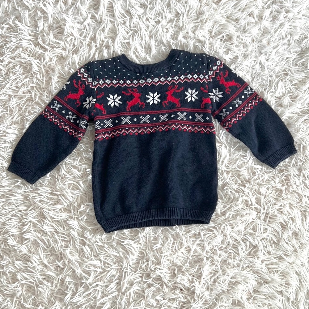 H&M Kids Black and Red Sweater